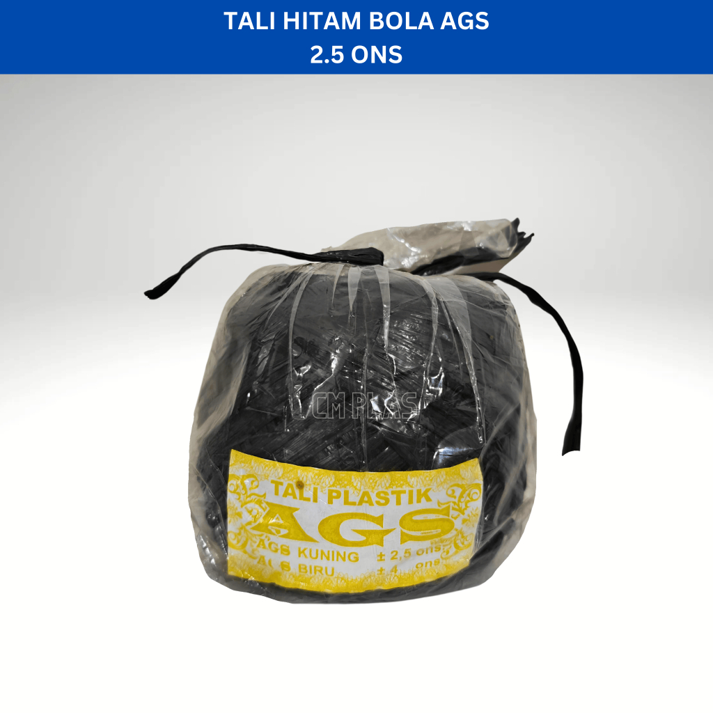 

Tali Plastik Hitam Bola AGS 2,5 ons