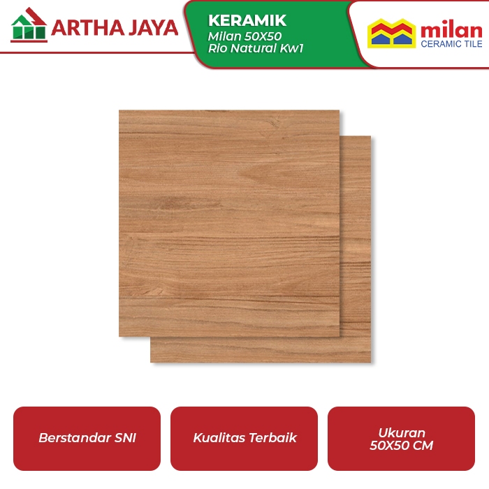 MILAN 50X50 Keramik RIO NATURAL KW1/ keramik lantai matt