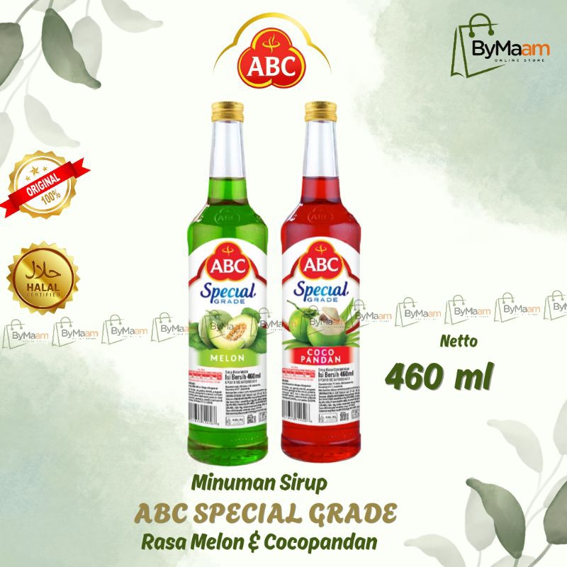 

Sirup ABC Special Grade Botol 460 ml Rasa Cocopandan Melon Syrup Spesial