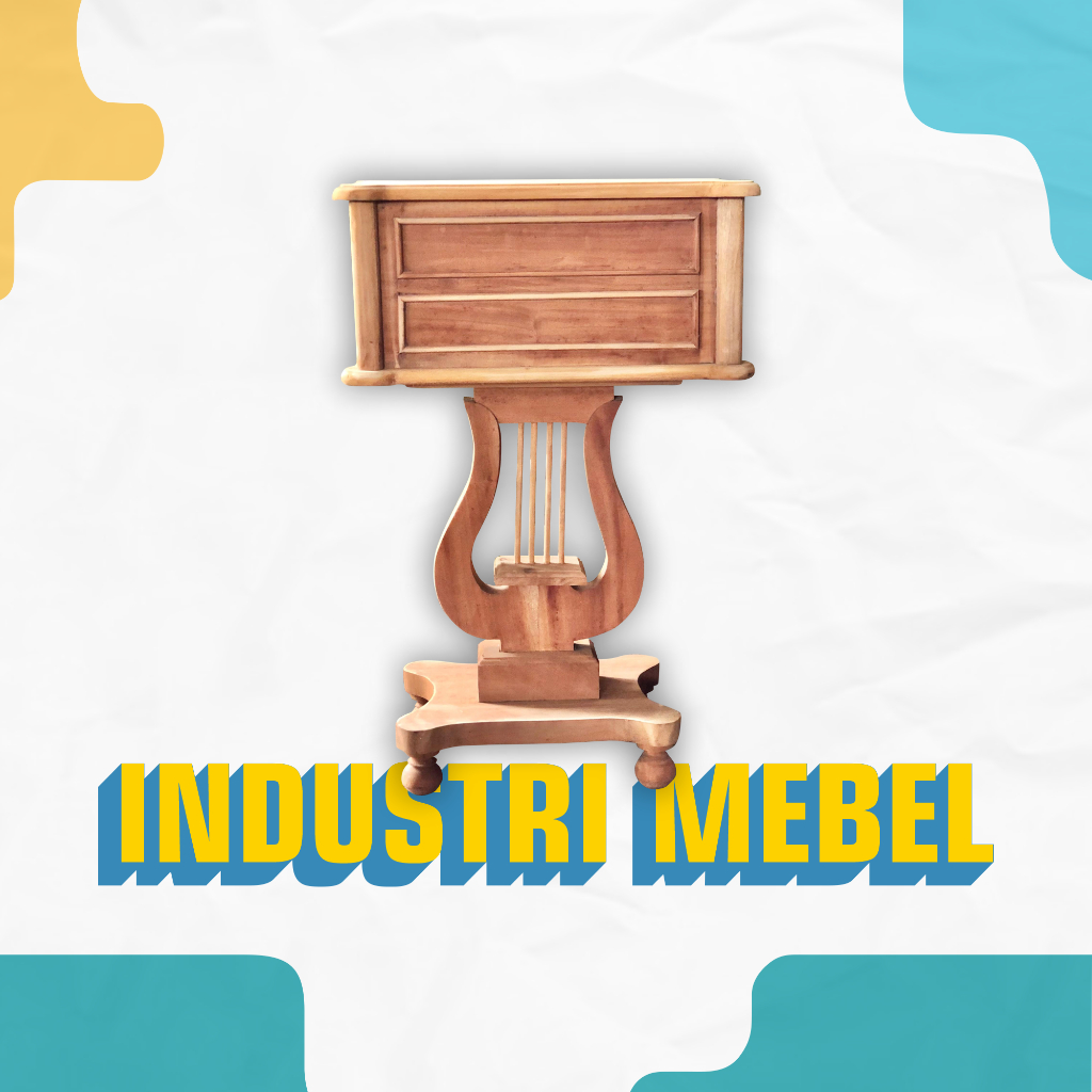 NAKAS ANGPAO BIOLA KAYU MAHONI