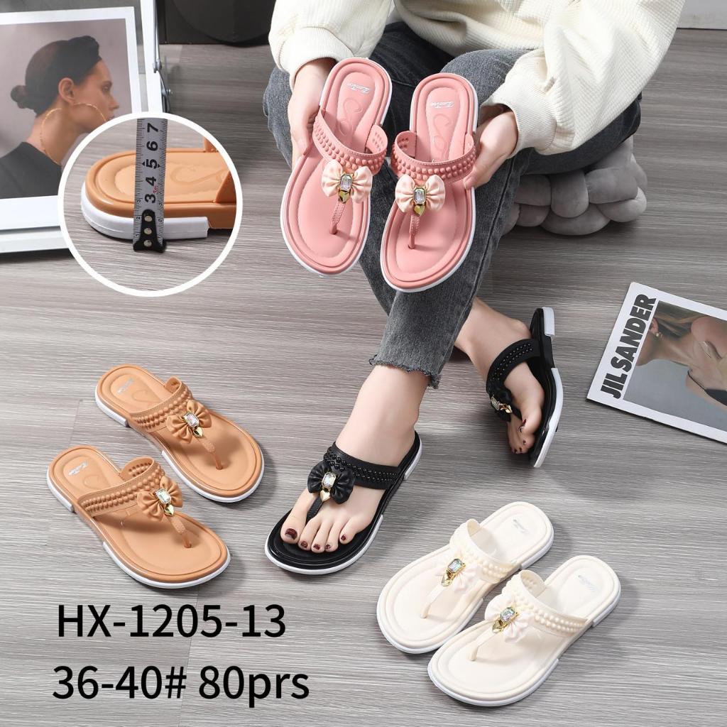 Sandal Jepit Motif Pita Wanita Lucu - Sendal Kekinian ZEETOO 1205-13 Anti Selip Anti Licin Jelly Kar