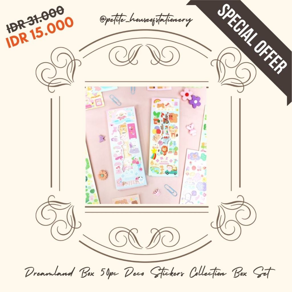 

Dreamland Box 50pc Deco Stickers Collection Box Set