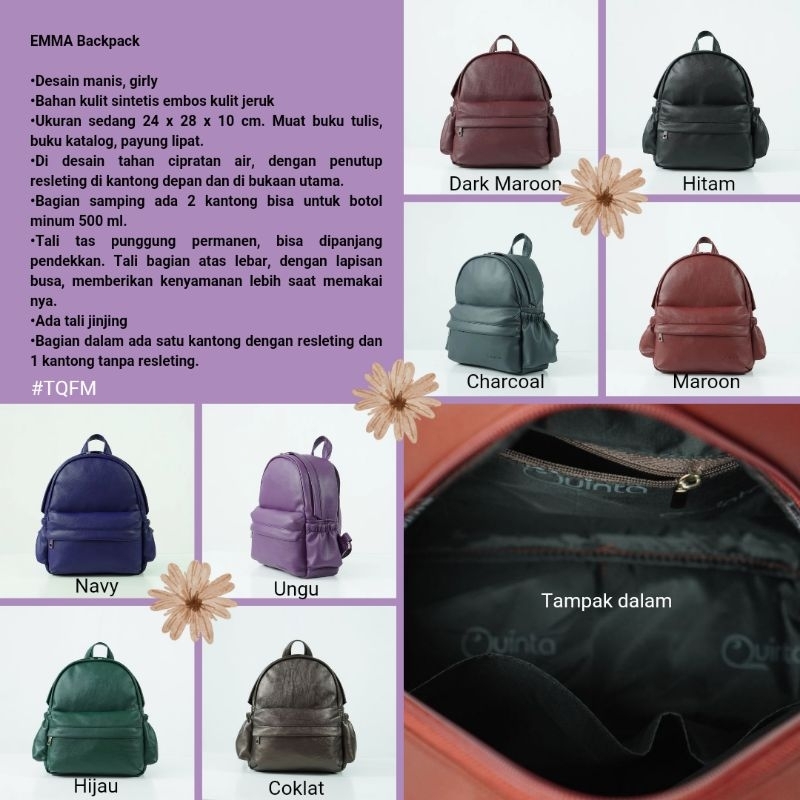 Tas ransel wanita Emma bag Quinta