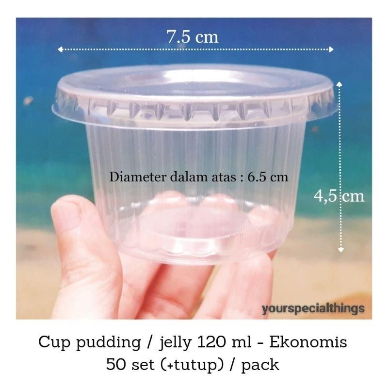(50pcs) CUP JELLY 120 ML/ CUP AGAR AGAR 120ML / CUP PUDING BELIMBING 120ML / CUP PUDING ULIR / CUP J