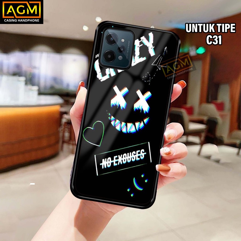 Case Realme C31 Terbaru Case kilau - New Case Glossy casing Hp Realme C31 [MOTIF-5] -AGM Case Hardca