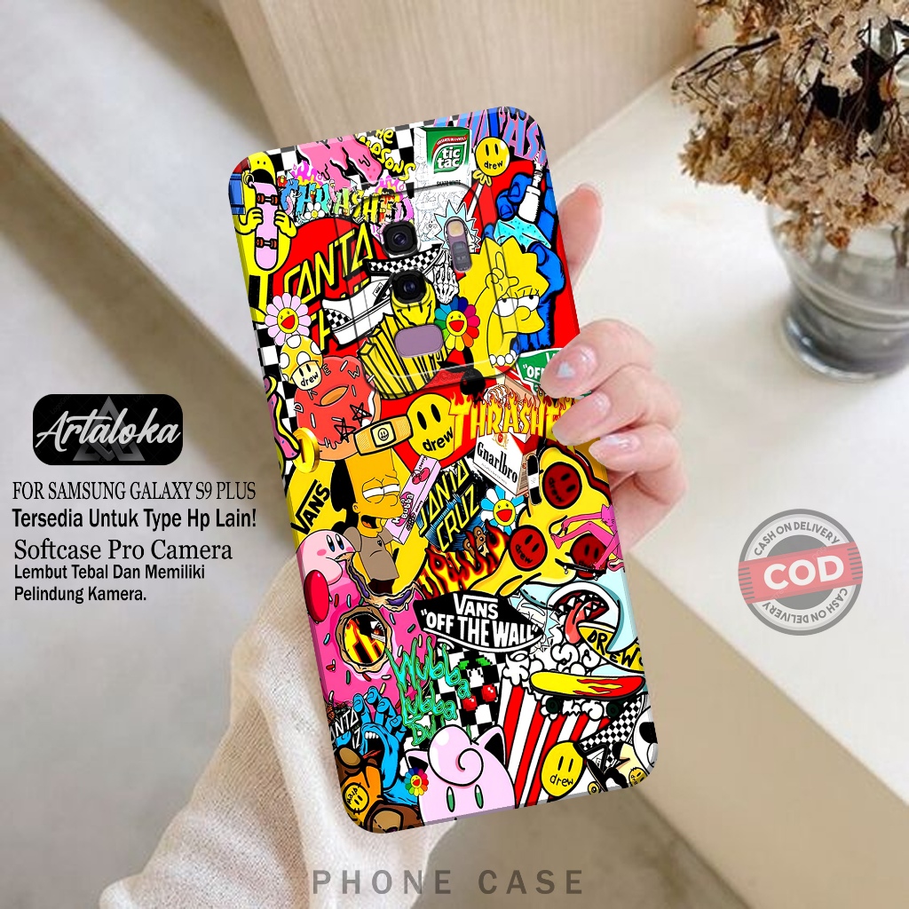 Softcase Hp Samsung Galaxy S9 Plus Fashion Case Branded Case Samsung Galaxy S9 Plus Silikon TPU Pro 