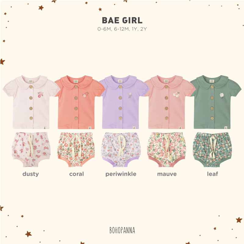 BOHOPANNA - Bae Girl Baju Bayi Perempuan Set