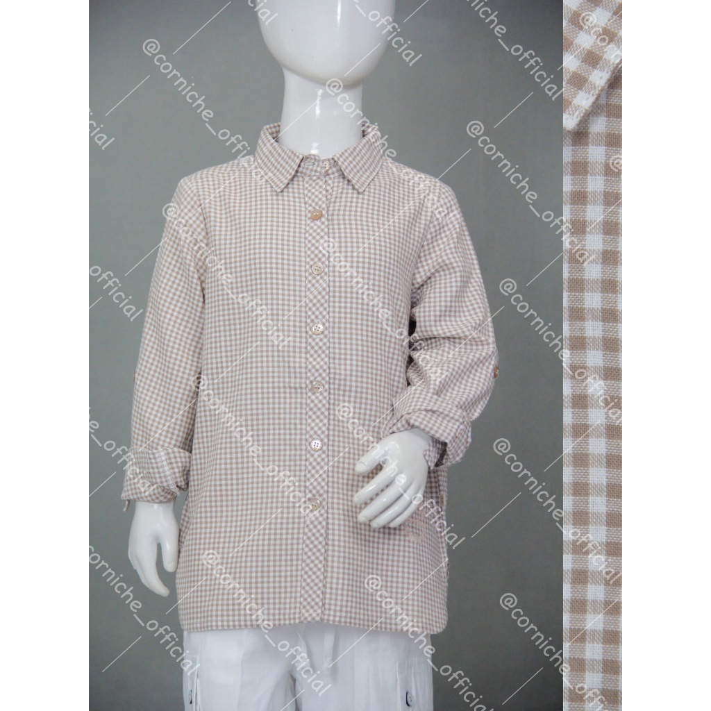 Corniche Kids Chico Shirt Kids Khaki - TB K23324