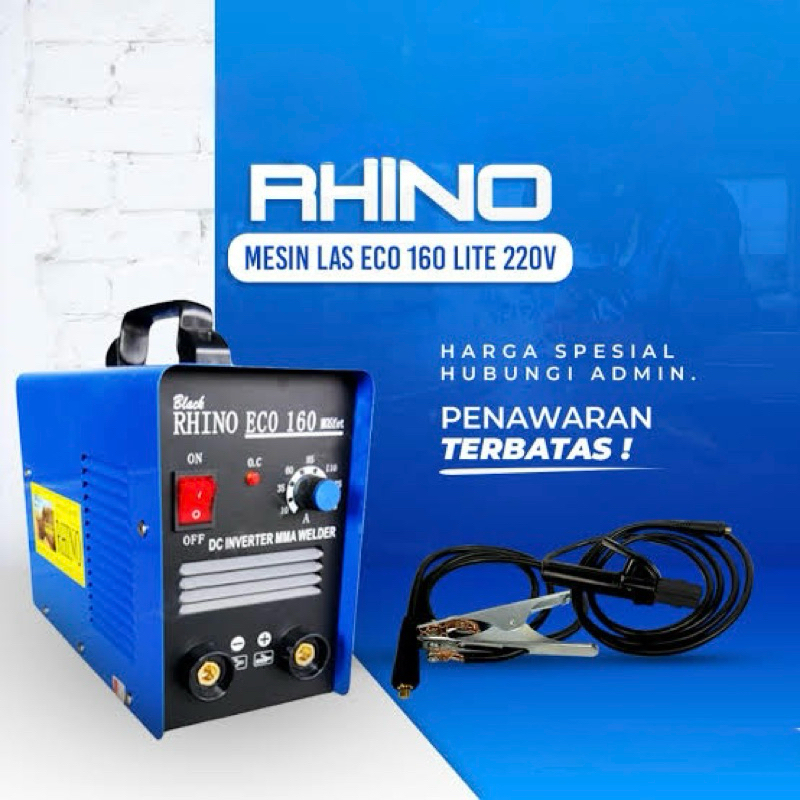 Mesin Las RHINO / Trafo Las Rhino ECO 160 A Inverter Rhino 160e