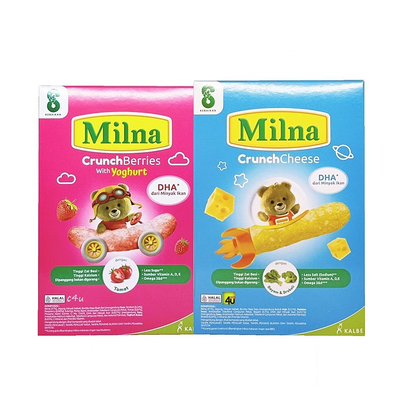 MILNA Crunch 20gr - snack bayi | Snack Mpasi Bayi | cemilan bayi | Cemilan Mpasi | Snack Sehat | Cem