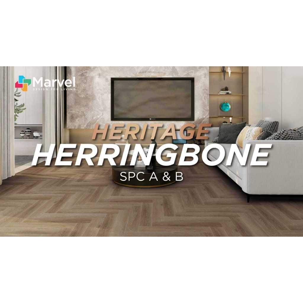 Lantai SPC Herringcore I Herringbone Heritage I Herringbone LVT I Vinyl Herringbone