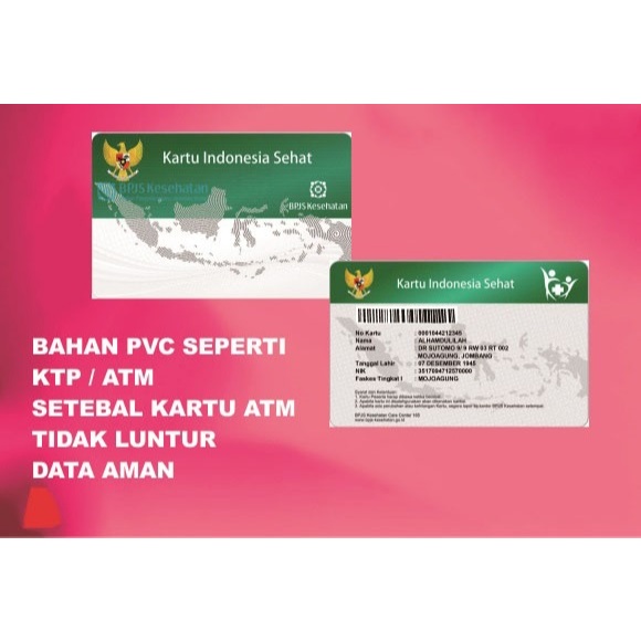 

CETAK KARTU BPJS BAHAN PVC SETEBAL KARTU ATM MURAH