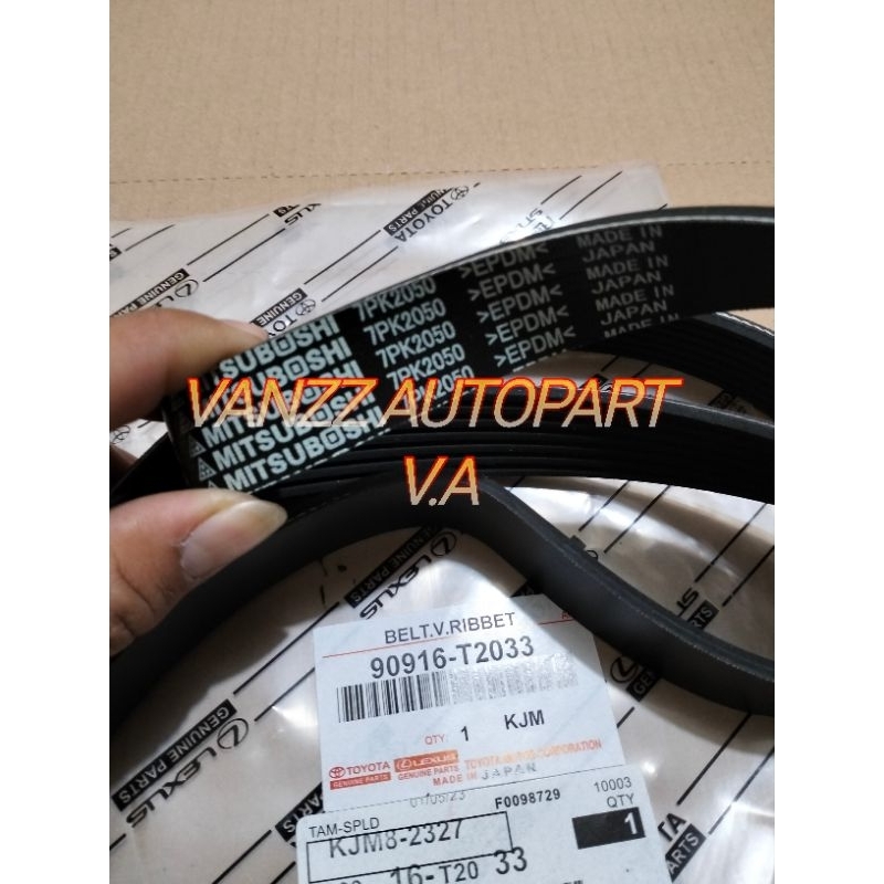 vanbelt V-Belt tali kipas 7pk2050 Toyota Innova reborn diesel 90916-T2033