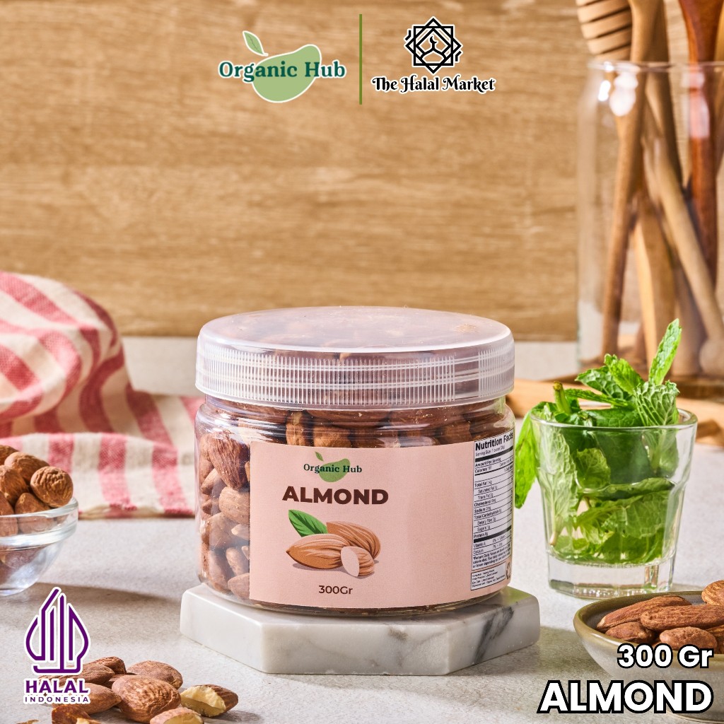 

Organic Hub Kacang Almond Roasted Panggang 100% Premium Original