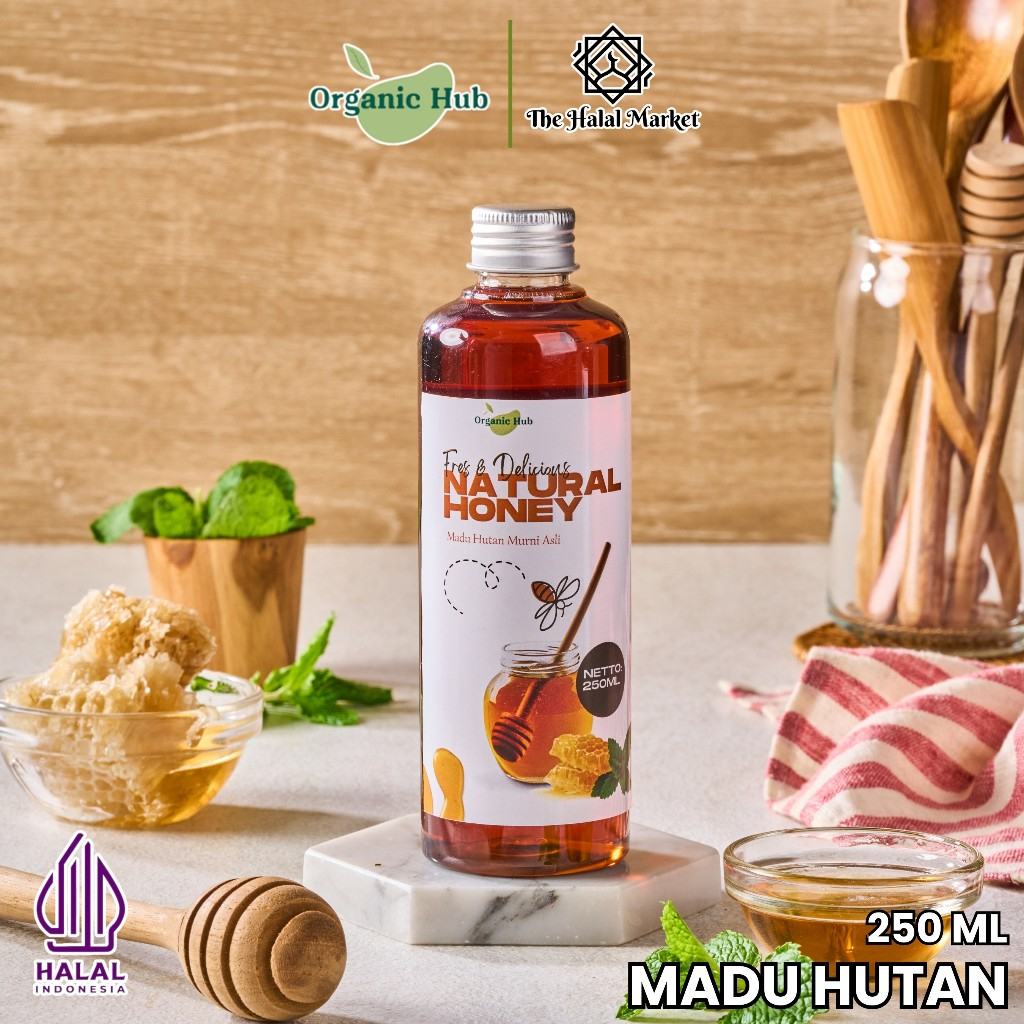 

Organic Hub Natural Honey Premium Quality 100% Organic Asli Madu Hutan Premium Quality 250 ml