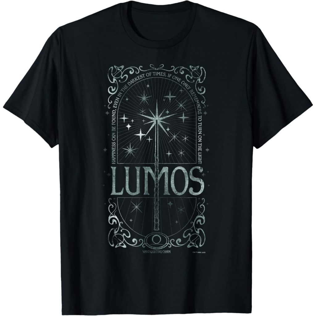 Baju Kaos Band Harry Potter Magic Wand Lumos Turn On The Light T-Shirt Cotton Combed 24s: Nyaman, St
