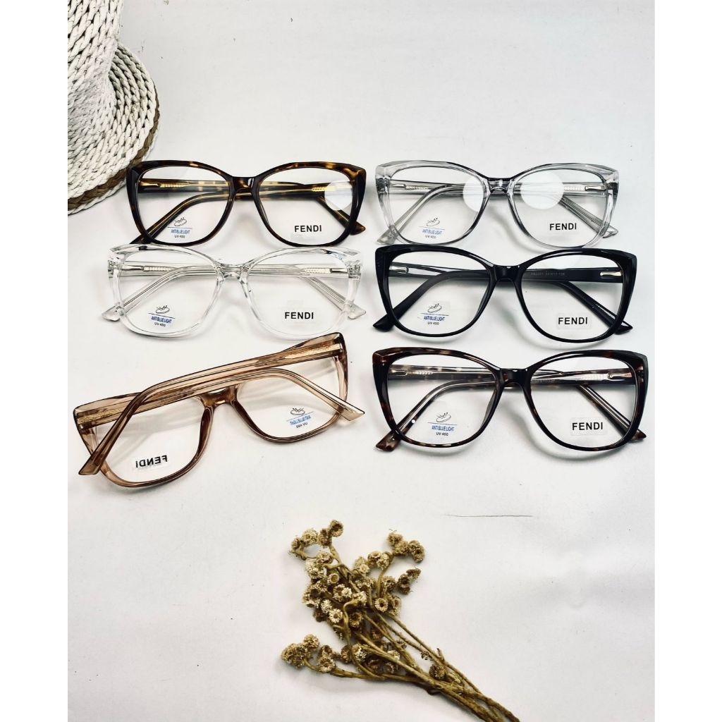 FRAME KACAMATA FASHION CAT EYE FENDI | KACAMATA MINUS | KACAMATA CYLINDER | MURAH