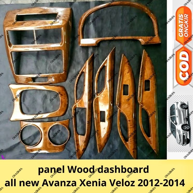 Panel Wood dashboard  all new Avanza xenia Veloz 2012 2013 2014