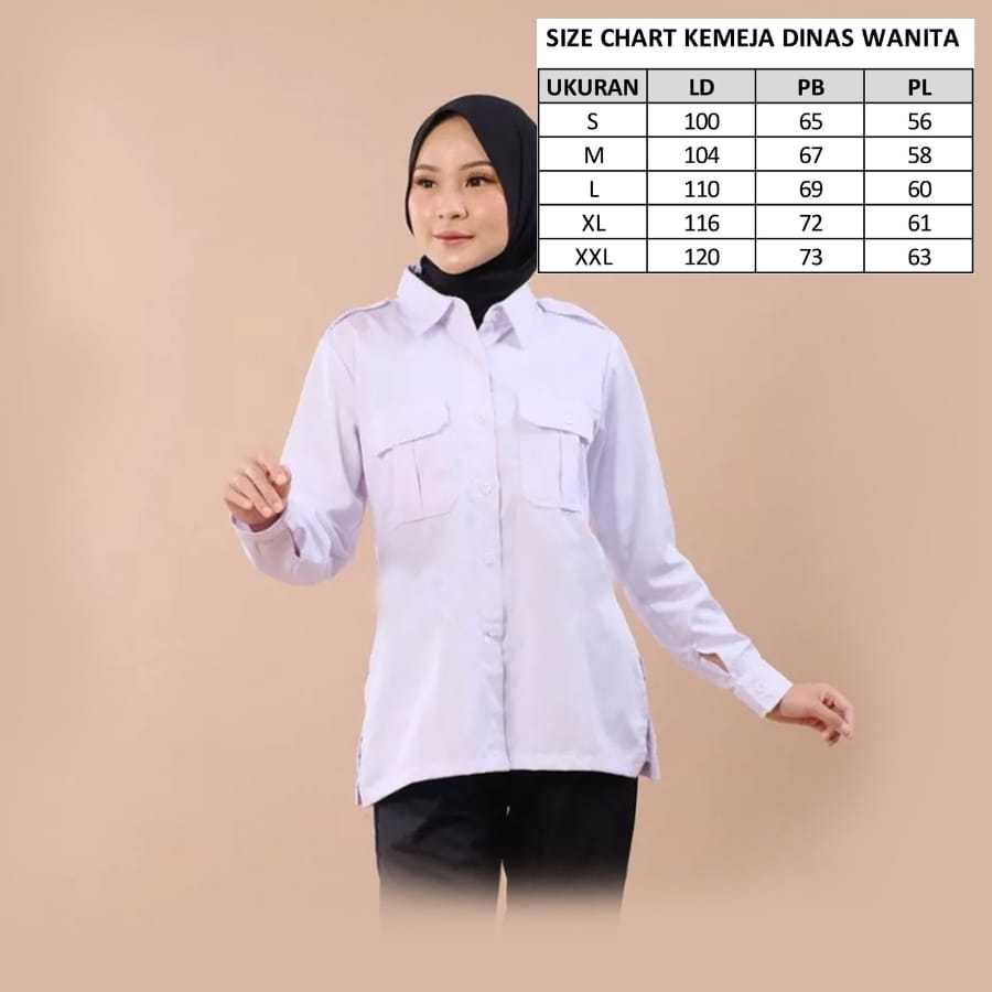 Baju Dinas Putih Pns Pria Baju Pdh Putih Seragam Putih Pns Baju Putih Pns PDH pria panjang/pendek