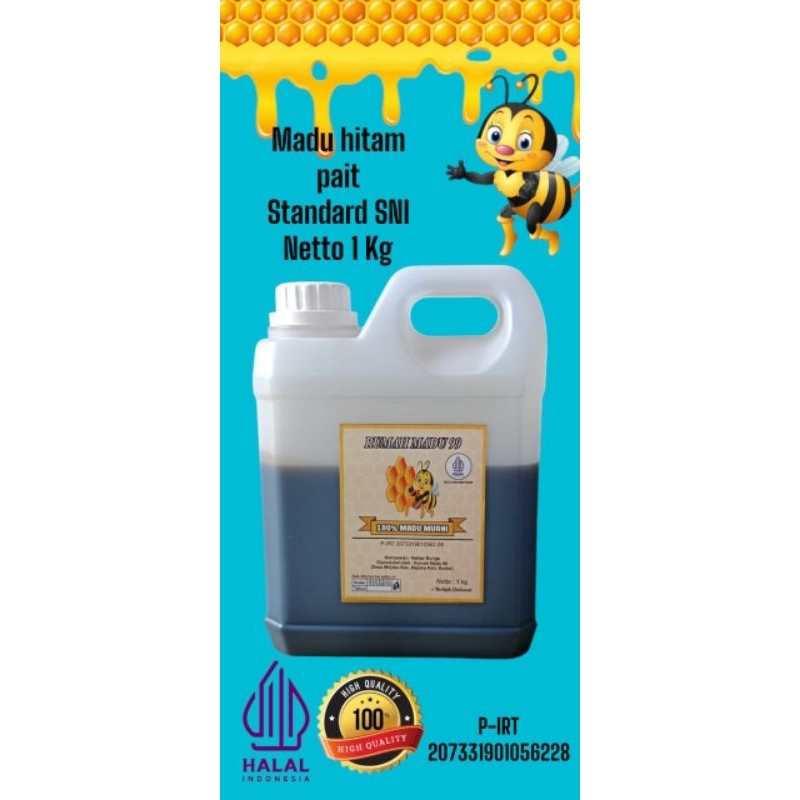 

MADU HERBAL HITAM PAIT EKSTRA PROPOLIS ALMUBAROK SNI 100%