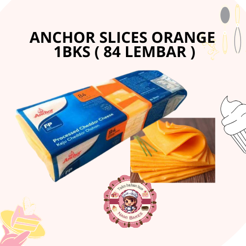 

Anchor Keju Orang 84 Slice Cheddar Processed Olahan ( KHUSUS INSTANT )