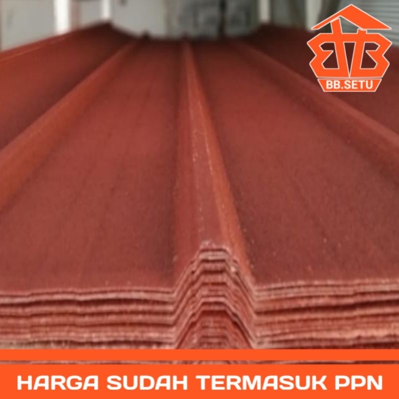 Atap Spandek Pasir Panjang 5Meter Merah