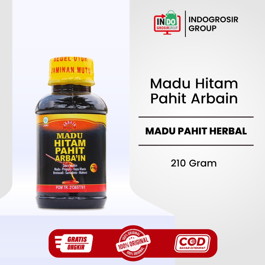 Madu Pahit Herbal BPOM - Arbain Obat Diabetes & Gula Darah
