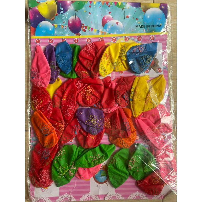 Balon Latex Lembaran isi 40pcs