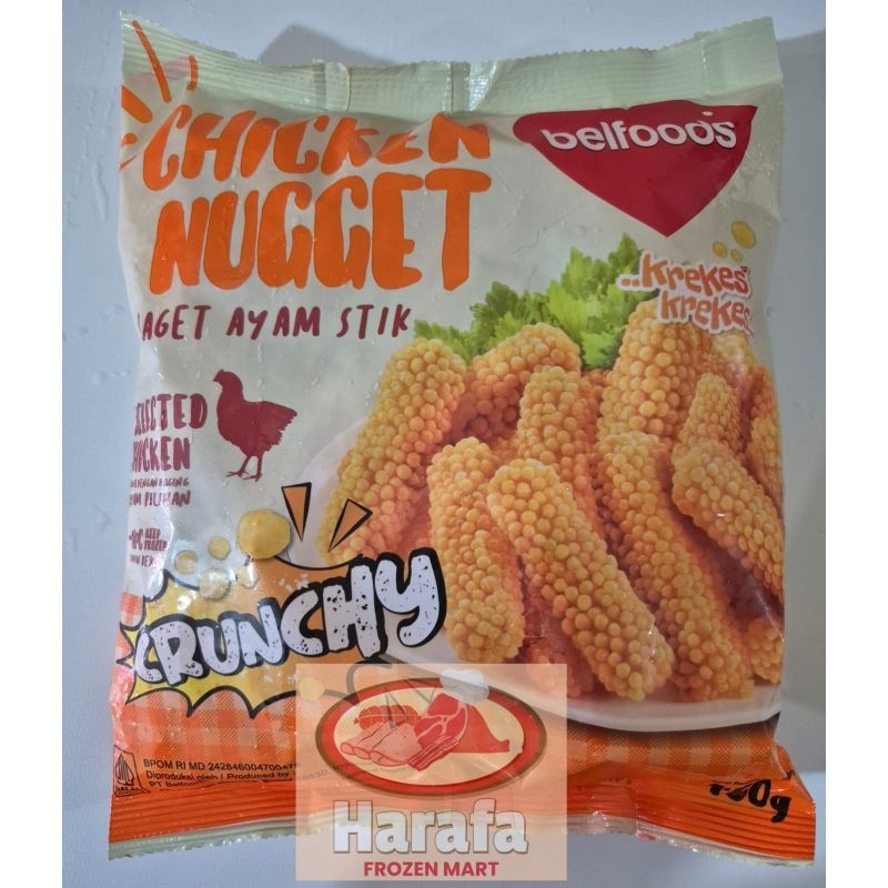 

BELFOODS CHICKEN NUGGET STICK CRUNCHY 450G