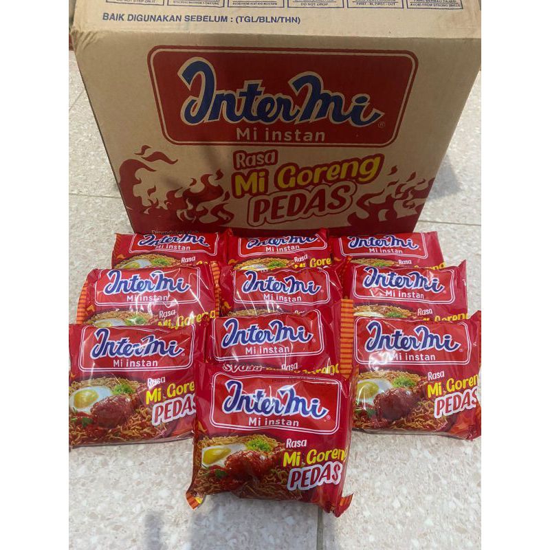 

Intermie Goreng Pedas 1 Dus (40 Pcs) - Mie Instan Rasa Pedas Khas - Food, Noodles, Ayam