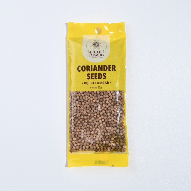

Locale Farmers Refill Pack Coriander Whole Ground Ketumbar Bubuk Utuh 25 Gram Halal Indonesia