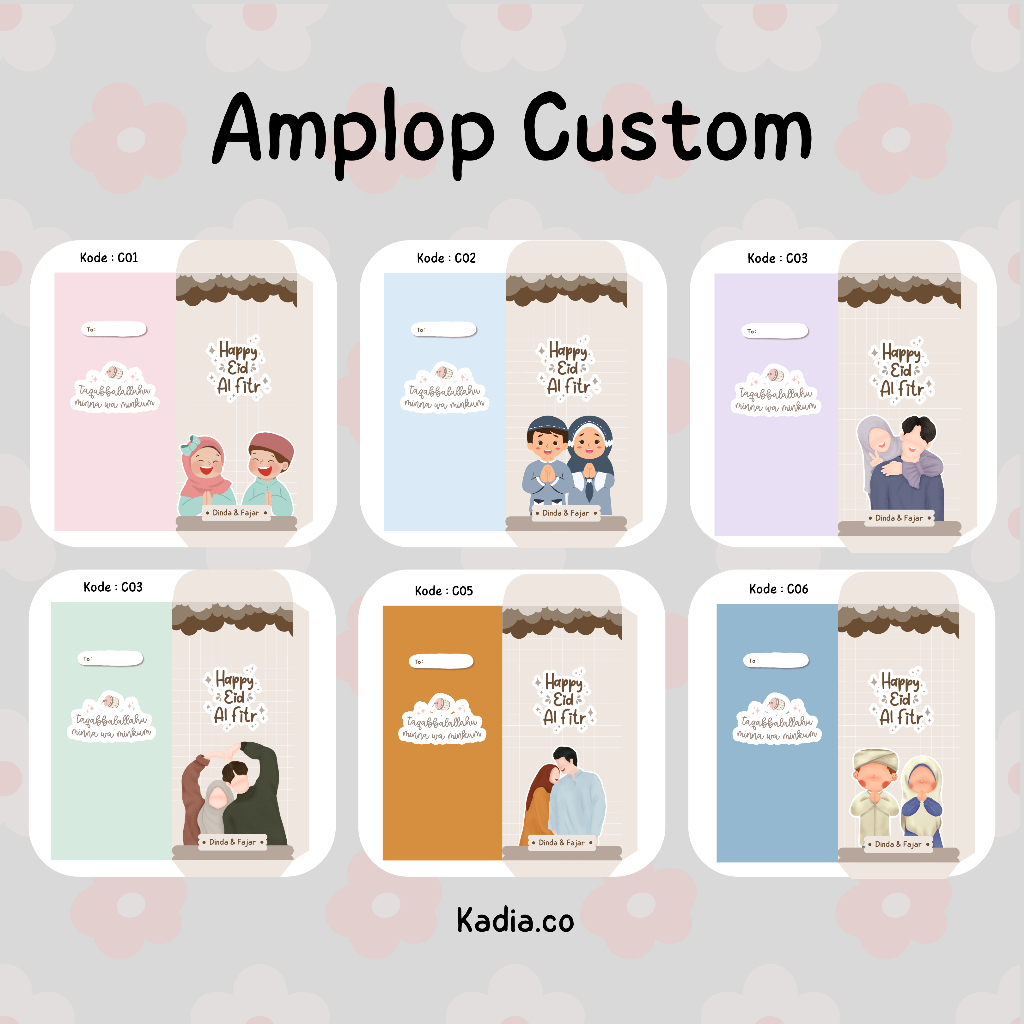 

Amplop custom lebaran - kode c
