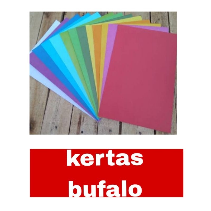 

( 1 pak= 10pcs) kertas bufalo ukuran folio