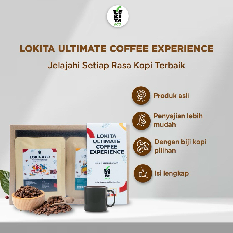 

Paket Kopi Drip Lokita Ultimate Coffee Experience (PAKET KOMPLIT KOPI), COFFEE DRIP BAG