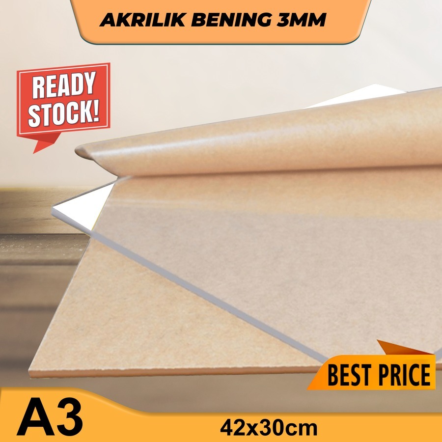 

Ag AKRILIK TRANSPARAN / MIKA BENING 3MM A3 42x30cm