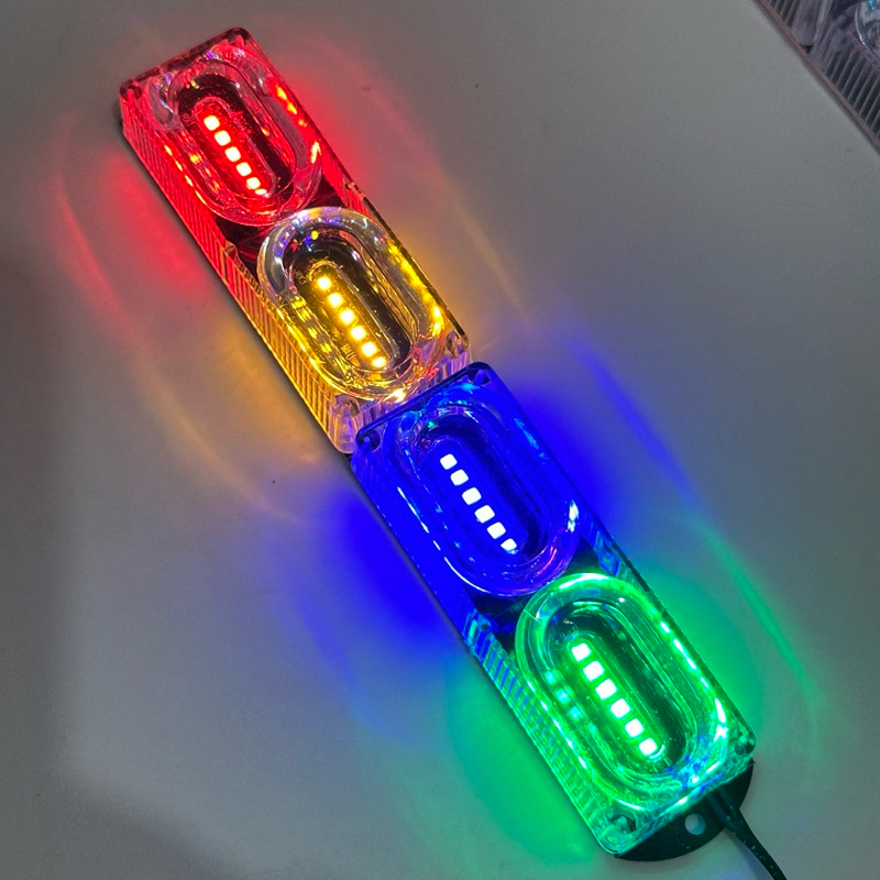 Zhr Lampu Led Kolong 12 Volt 24 Volt Model 4 Mata Nyala Kedip