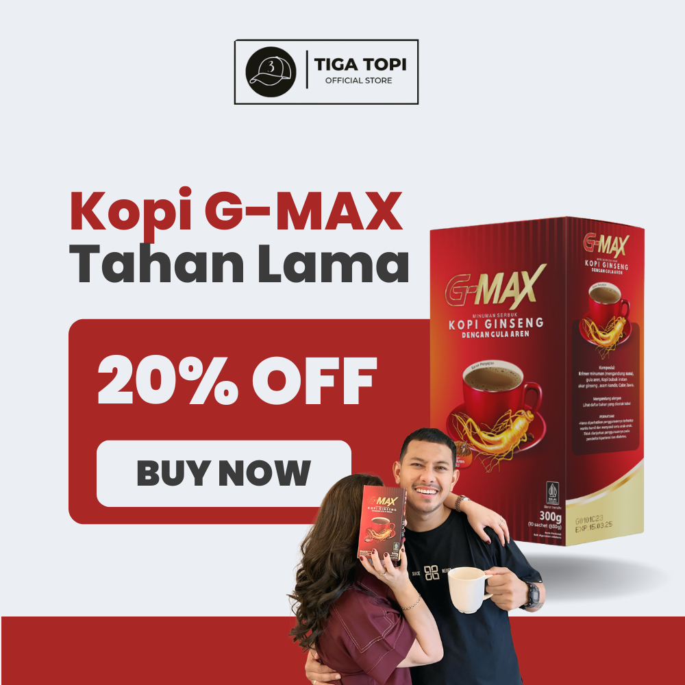 

Kopi G-Max – dengan tambahan gingseng unruk menambah Stamina Pria Lelaki