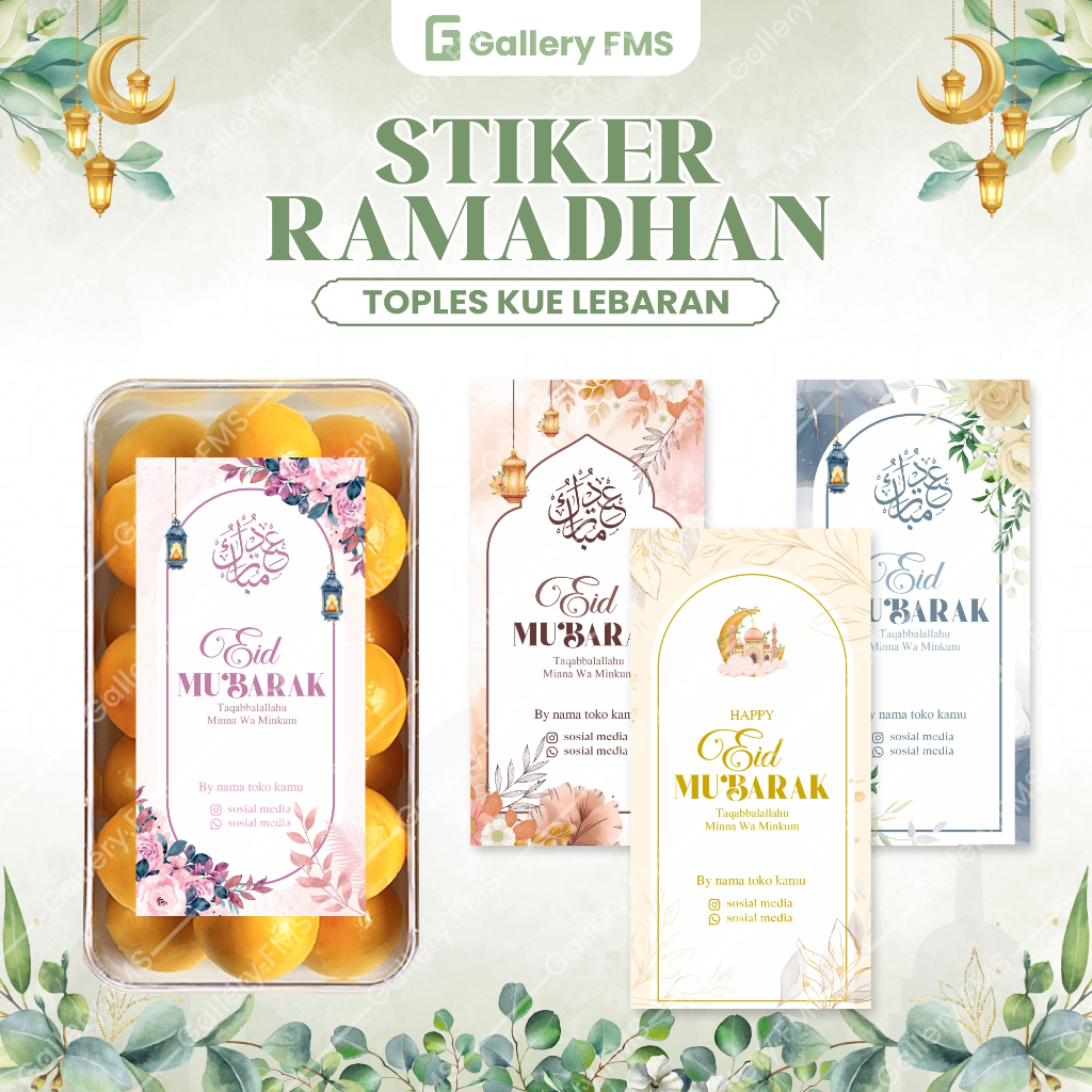 

Stiker Toples Kue Lebaran Stiker Ramadhan Sticker Label Kue Lebaran Stiker Seal Ramadhan Stiker Segel Box
