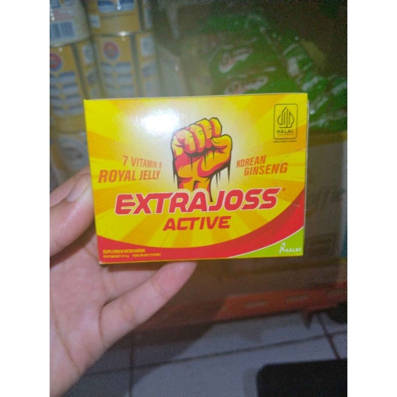 

extrajoss active 1 kotak isi 6 sachet extra joss royal jelly suplemen kesehatan