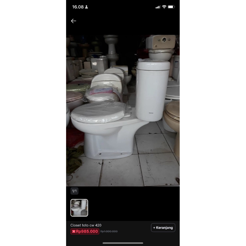 closet Toto 420 putih