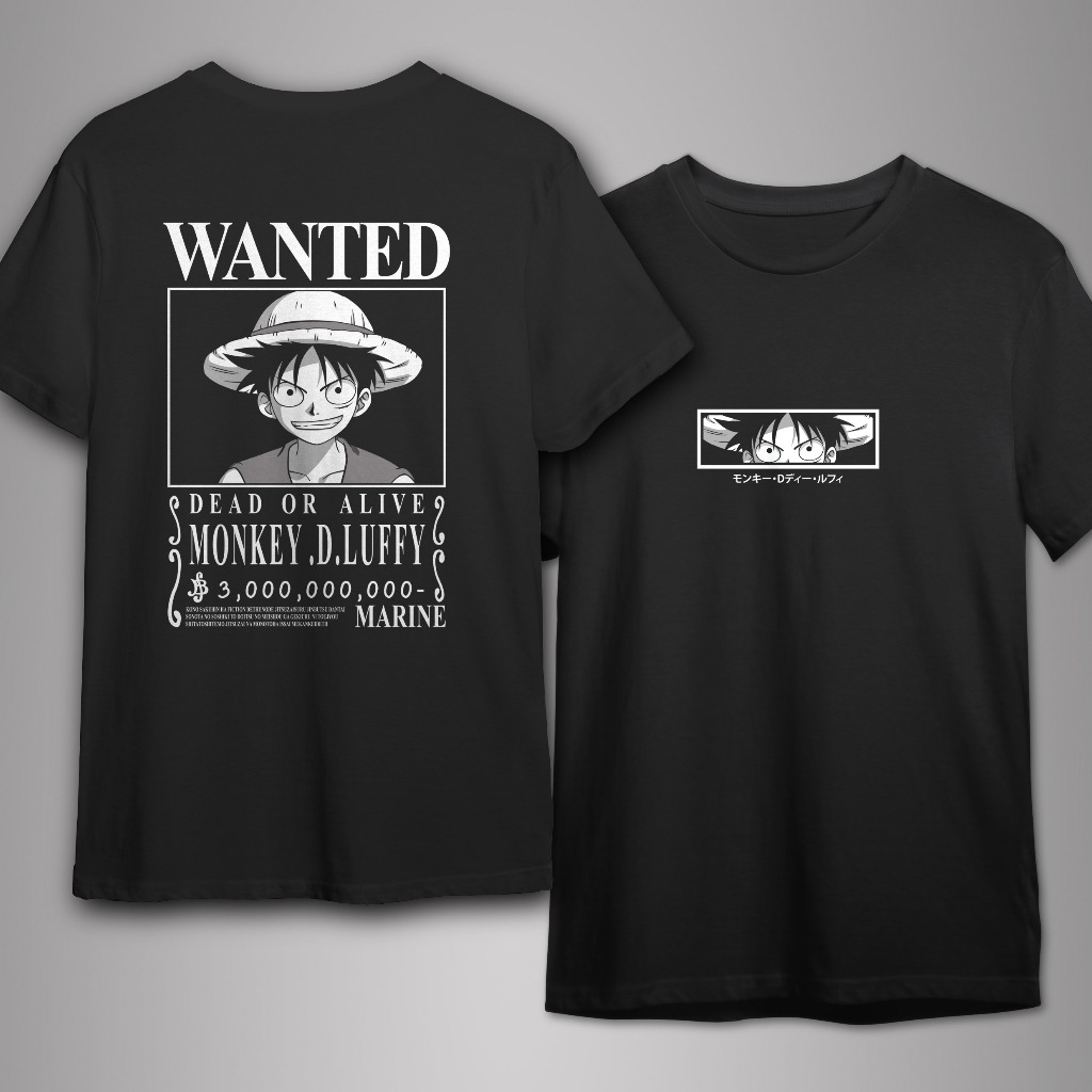 RHAPSODIC - KAOS ANIME - ONE PIECE - LUFFY WANTED