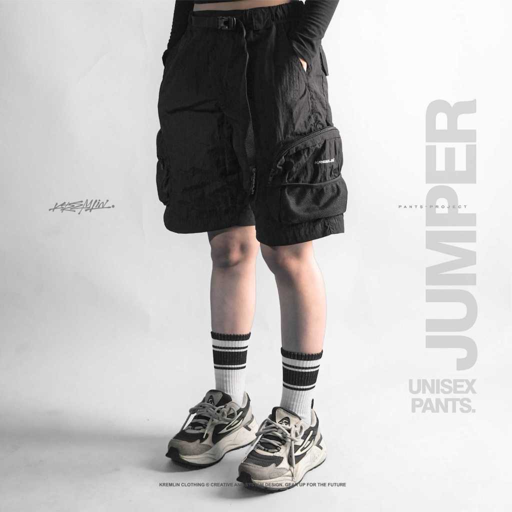 KREMLIN Short Cargo Pants Celana Nylon Cringkle - JUMPER