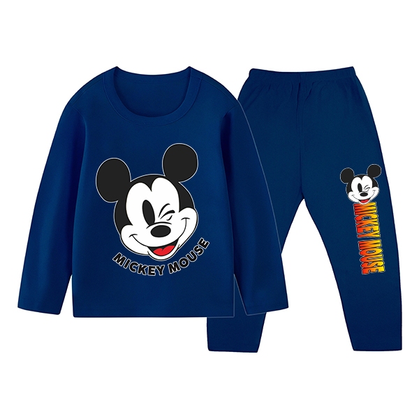 Piyama Baju Tidur Anak Gambar Mickey Mouse Kaos Dan Celana Panjang Ukuran S Sampai XXL ZM-34