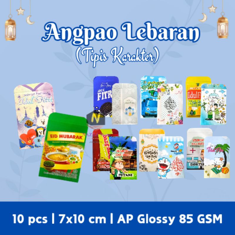 

1 BAL (1200 pcs) Angpao Lebaran MURAH Size 7x10 cm