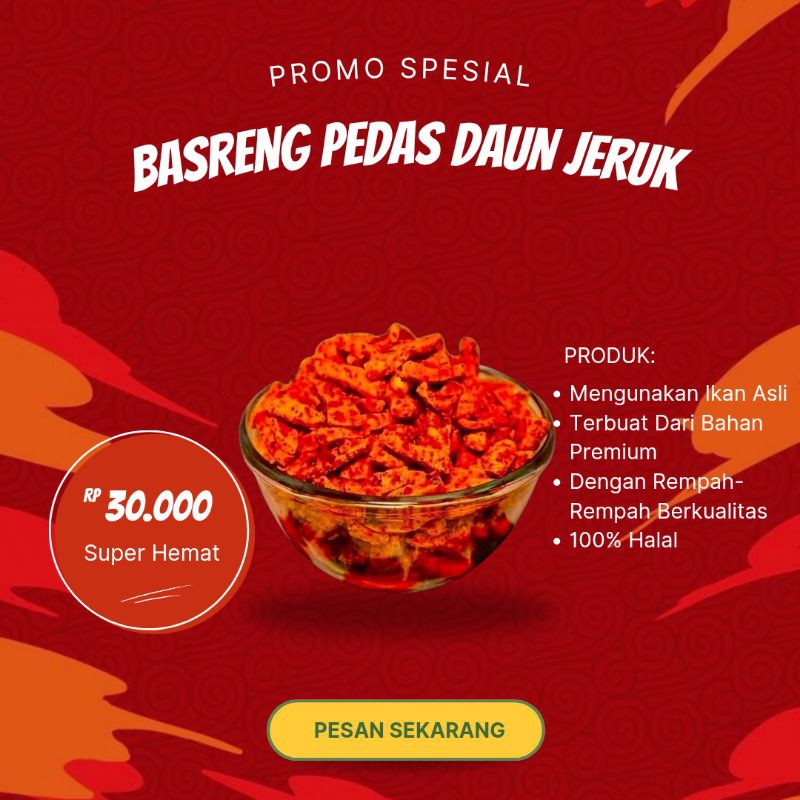 

Basreng Pedas Daun Jeruk / Daun Jeruk / Balado 500 Gram