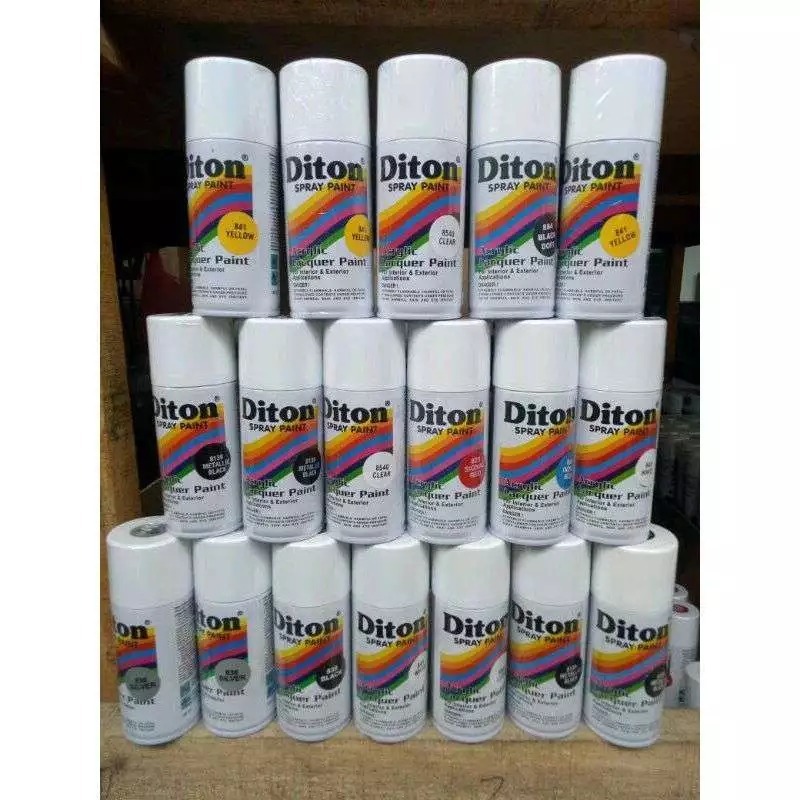 Pilok Pilox Cat Semprot Diton 150cc black doff 884 clear 8540 putih-840 biru hitam 839 merah cabe ye