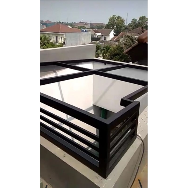 rangka kanopi besi holo 40x60