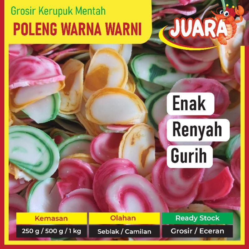 

Kerupuk Seblak dan Camilan Poleng Bawang Warna-Warni Enak Gurih Renyah