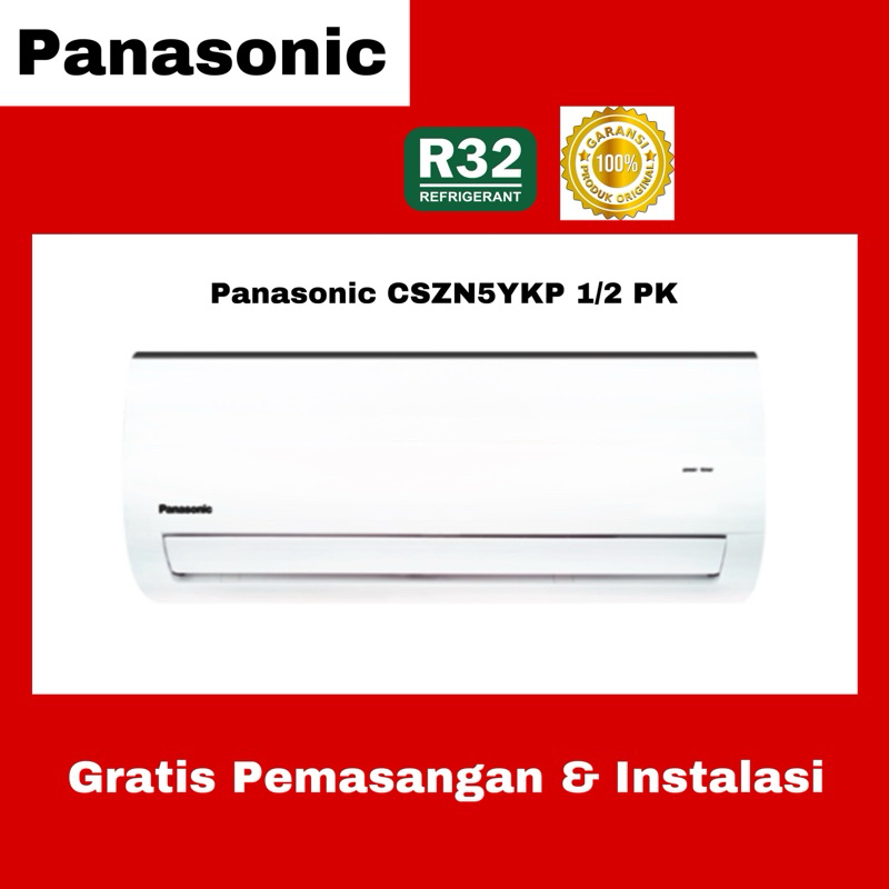 Ac Panasonic CS-ZN5YKP / ZN5YKP Ac Split 1/2 PK Standard 350 Watt (Free Ongkir Serang Banten)