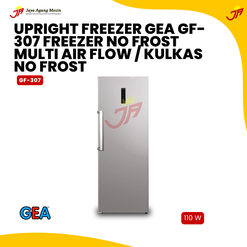UPRIGHT FREEZER GEA GF-307 FREEZER NO FROST MULTI AIR FLOW / KULKAS NO FROST